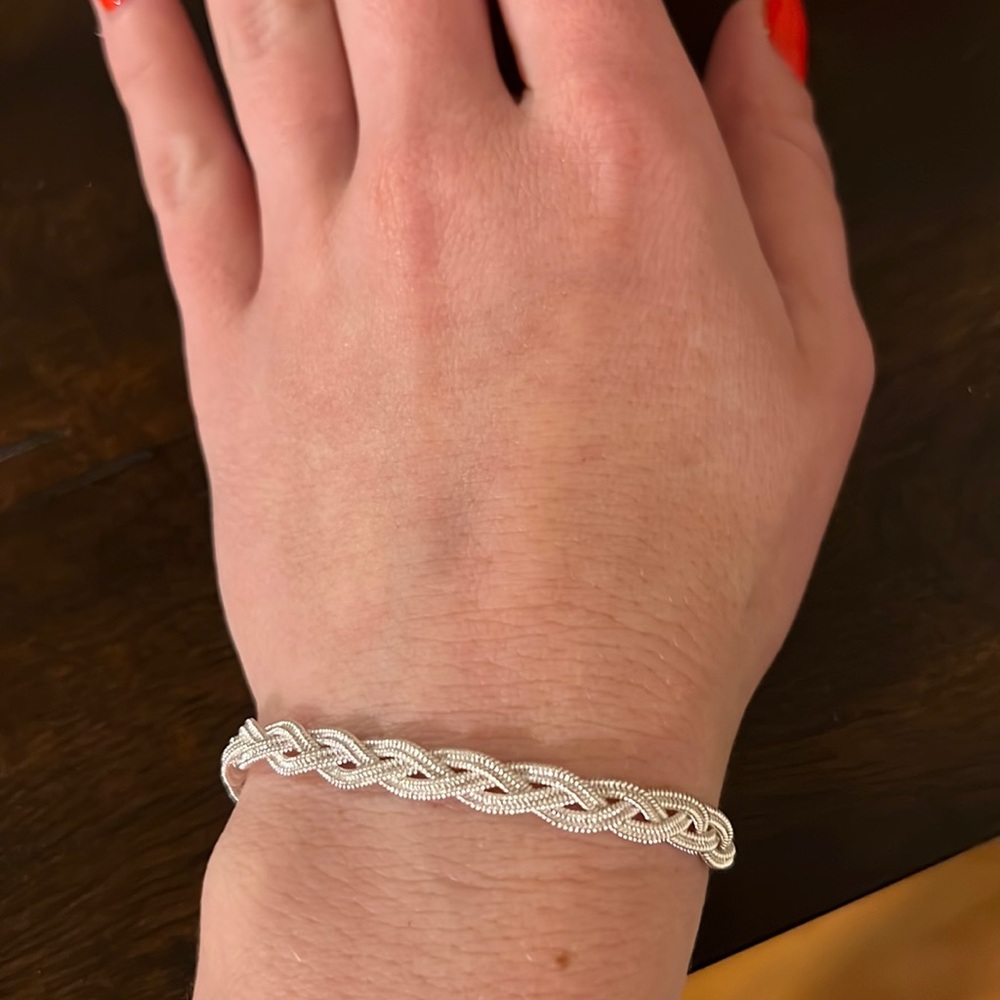 SOPHIA COLLECTION Snow Braided Bracelet, never worn!
